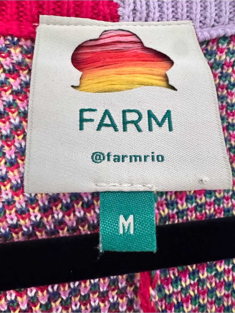 Farm Rio Multicolor Oversized Leopard-Print Cardigan Sweater Sz M EUC - Picture 2 of 7